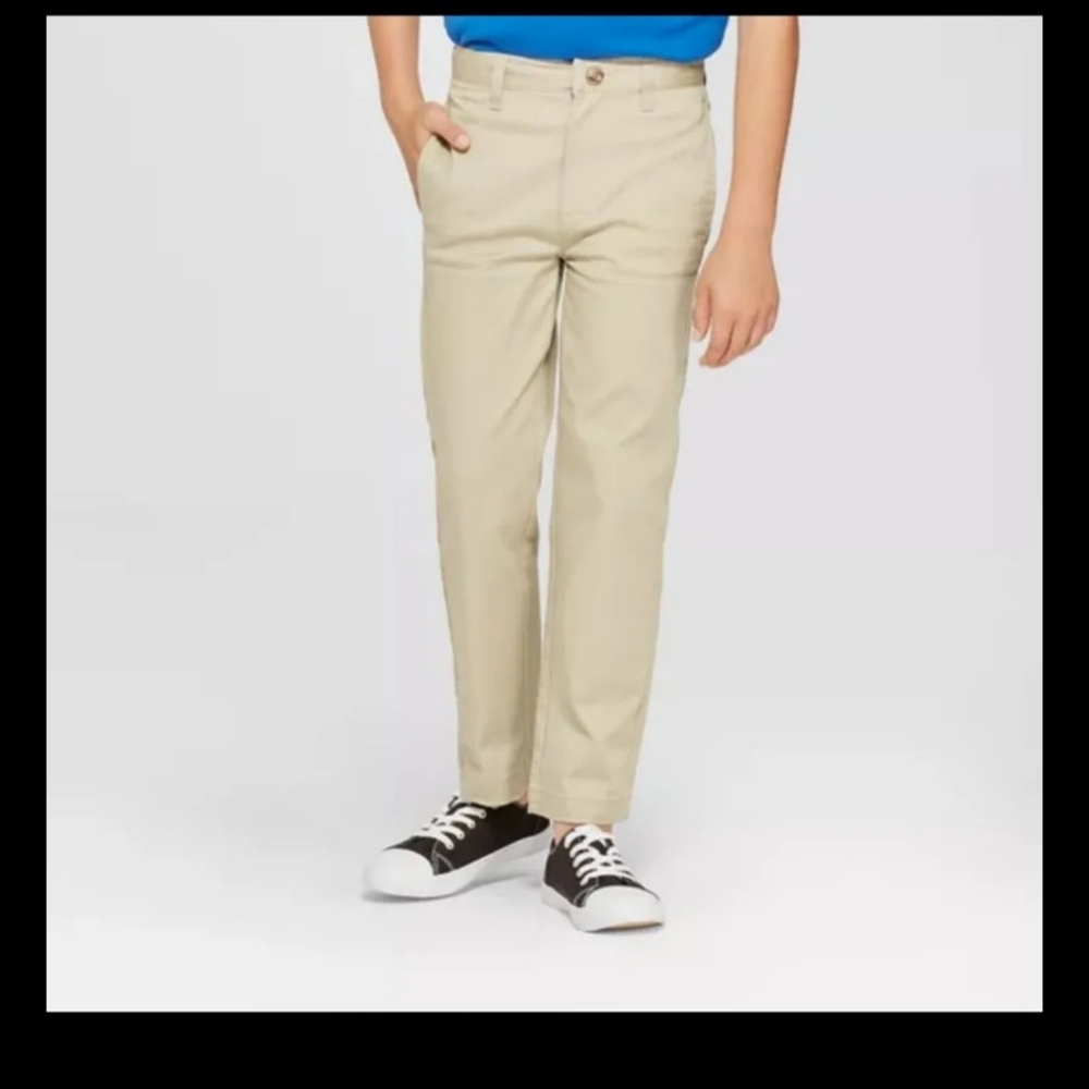 REGLR Khaki Stretch Uniform Chino Pants Durable Knee~!